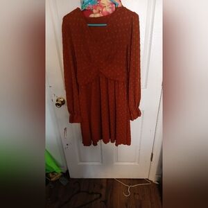Brown Lantern Dress